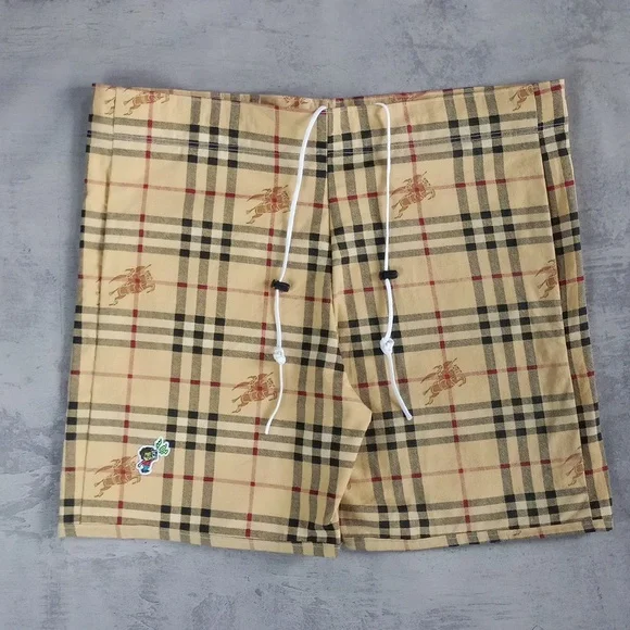 Limited Edition Reworked Vintage 'Burberry' Boom Box Benny Unisex Shorts - Picture 12 of 12